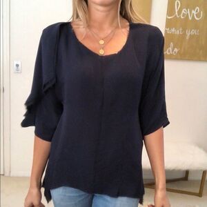 Madison Marcus blue blouse